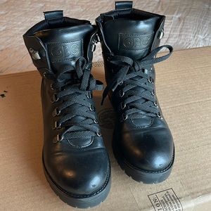 GBG Guess Black combat boots size 71/2